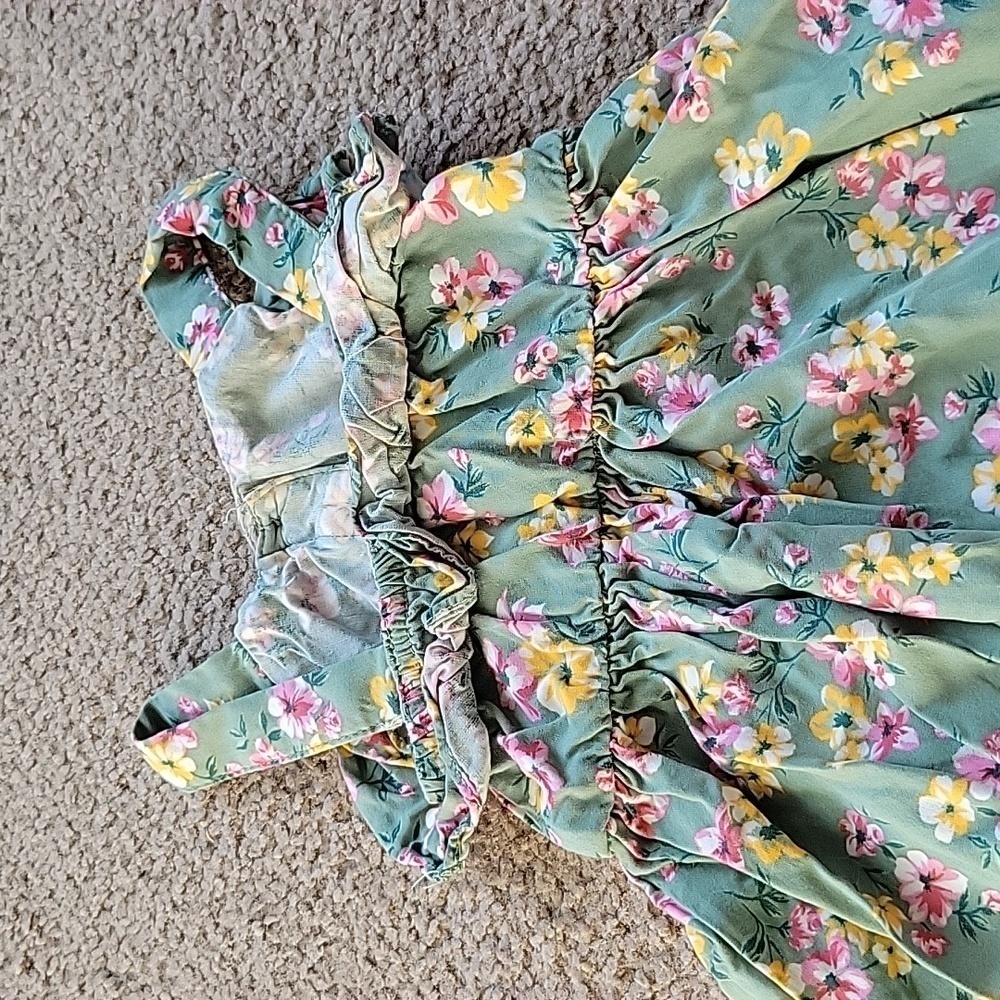 Little Lass Baby Girl's Floral Dress - Picture 7 of 7
